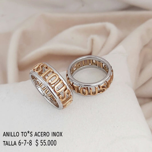 Anillo to *s acero inox