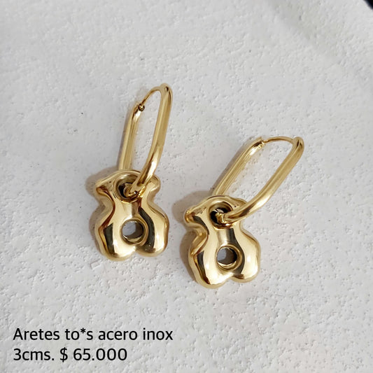 Aretes to*s acero inox