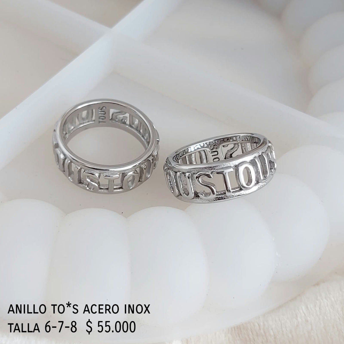 Anillo to*s acero inox