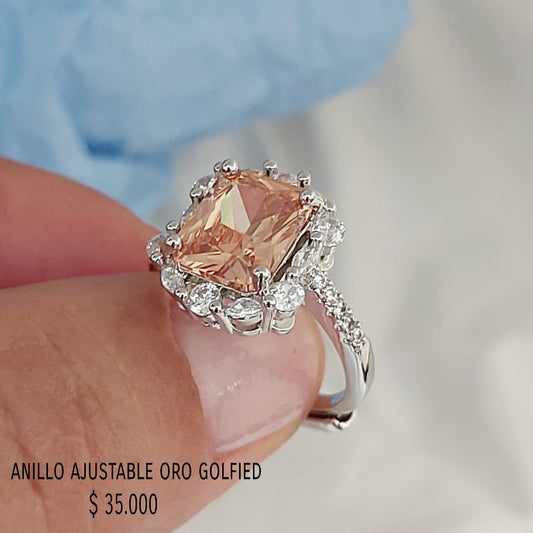 Anillo ajustable de oro golfield