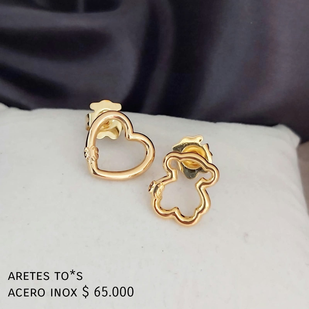 Aretes to*s acero inox