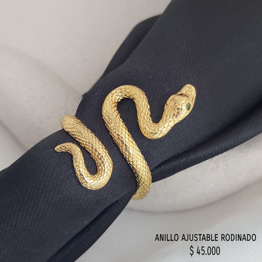Anillo ajustable rodinado