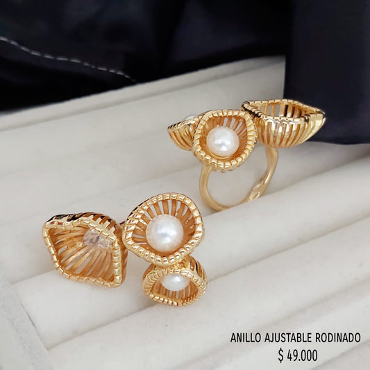 Anillo ajustable rodinado