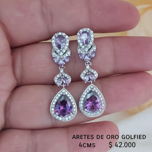 Aretes de oro golfield