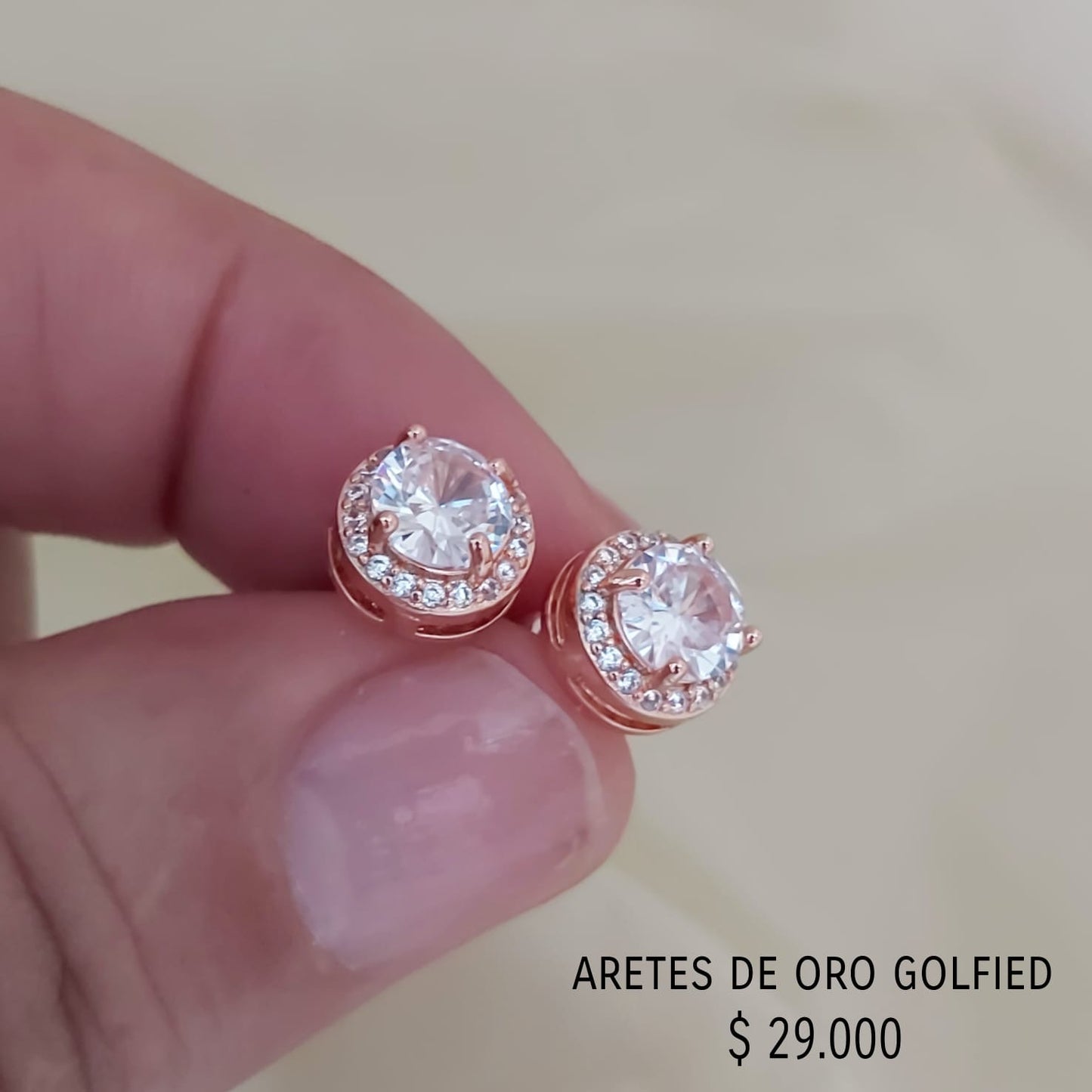 Aretes de oro golfield