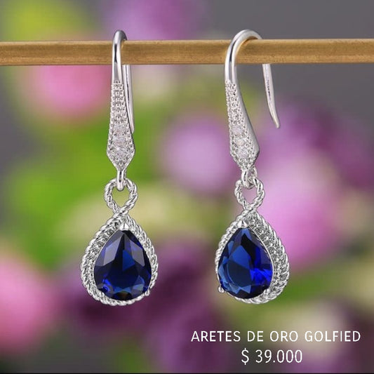 Aretes de oro golfield