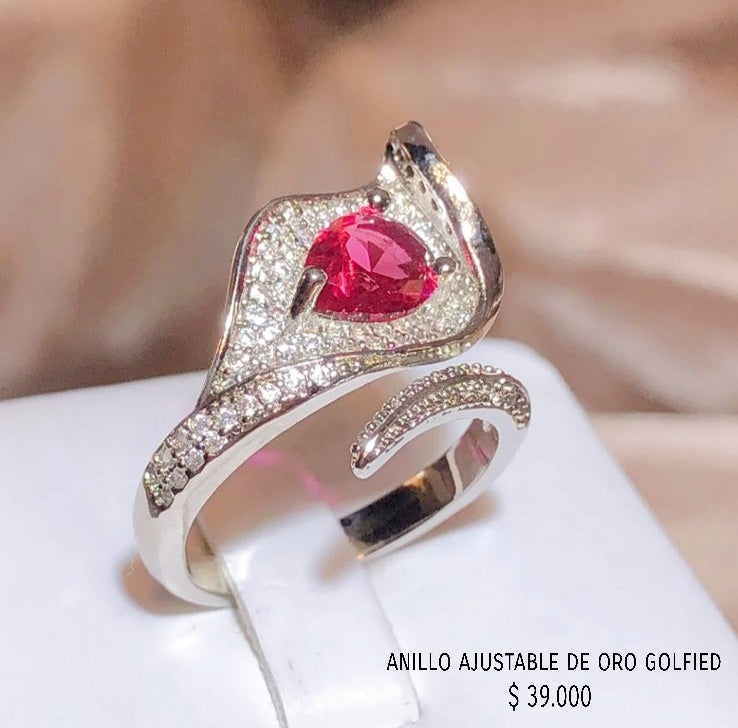 Anillo ajustable de oro golfield