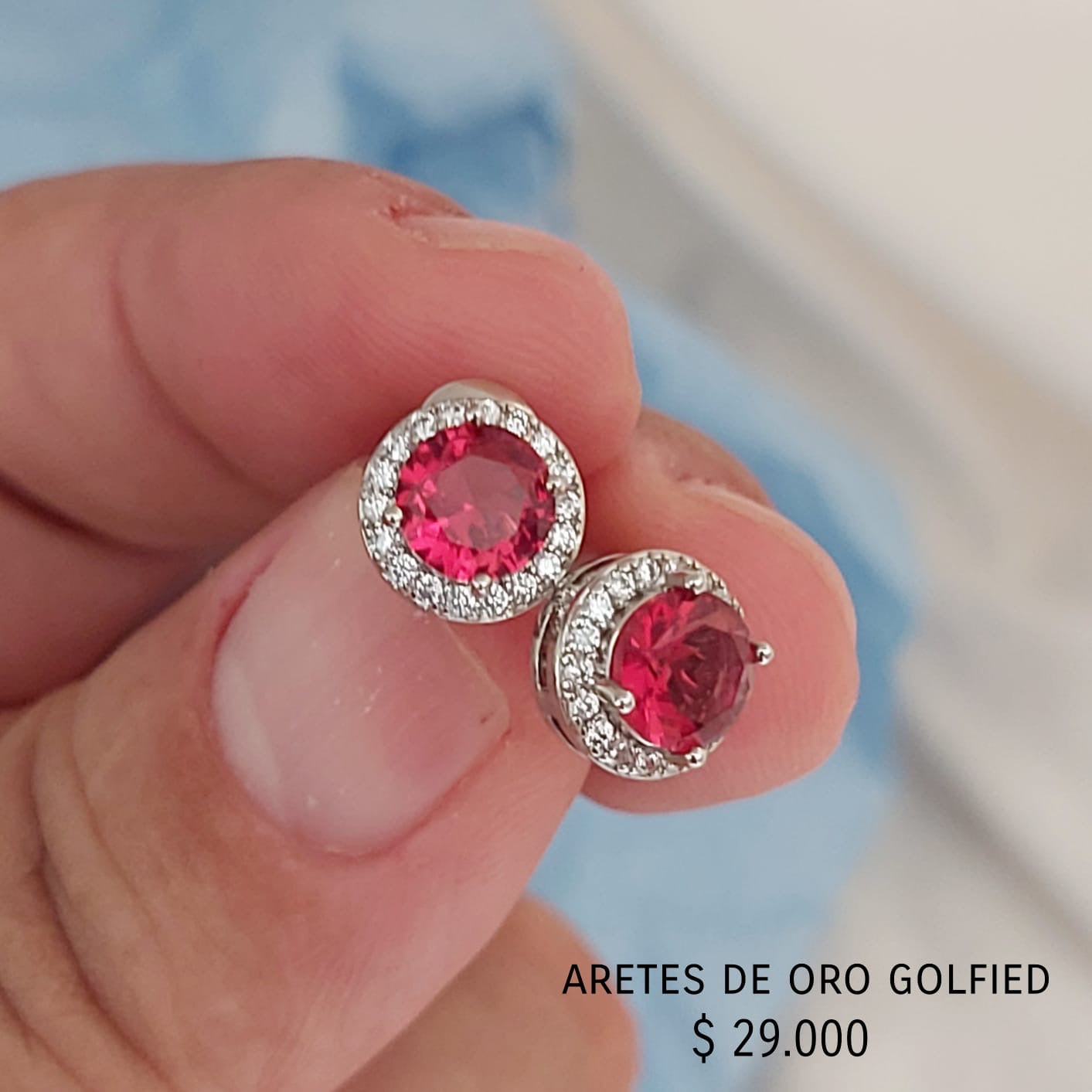 Aretes de oro golfield