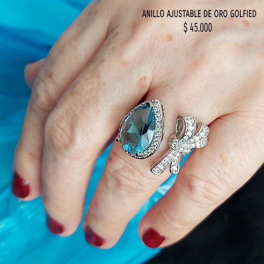 Anillo ajustable de oro golfield
