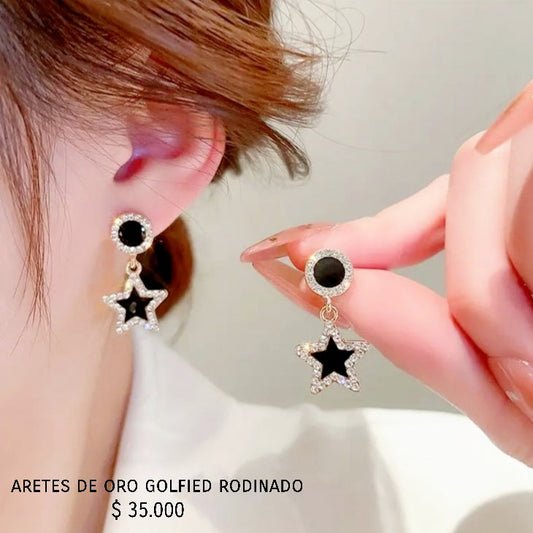 Aretes de oro golfield