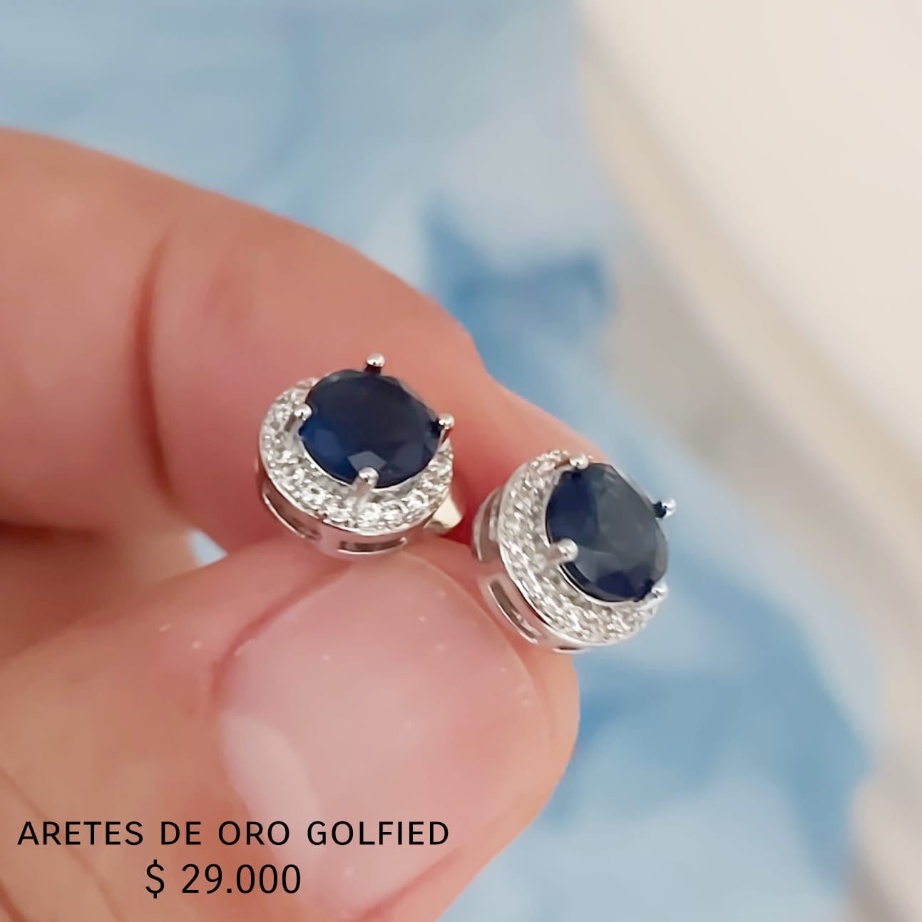 Aretes de oro golfield