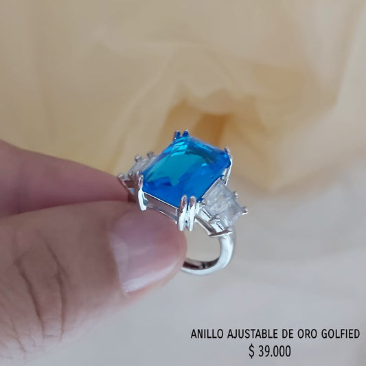 Anillo ajustable de oro golfield