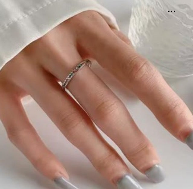 Anillo ajustable baño plata