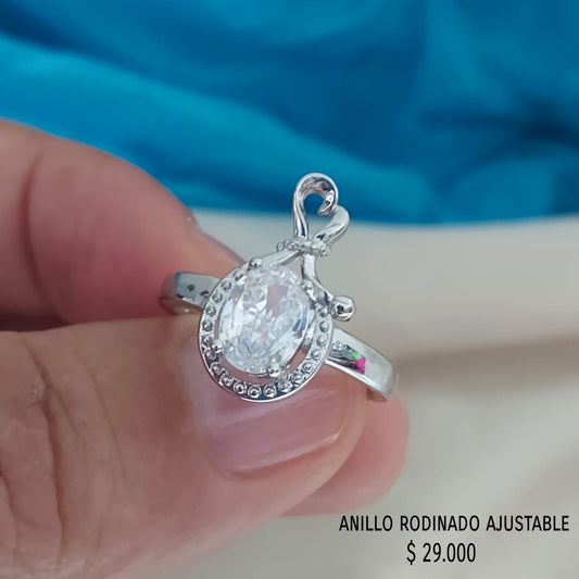 Anillo ajustable rodinado