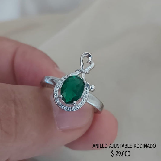 Anillo ajustable rodinado