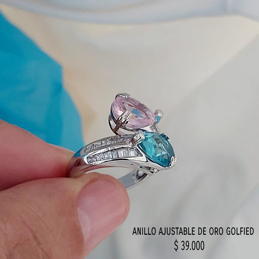 Anillo ajustable de oro golfield