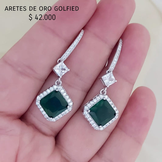 Aretes de oro golfield