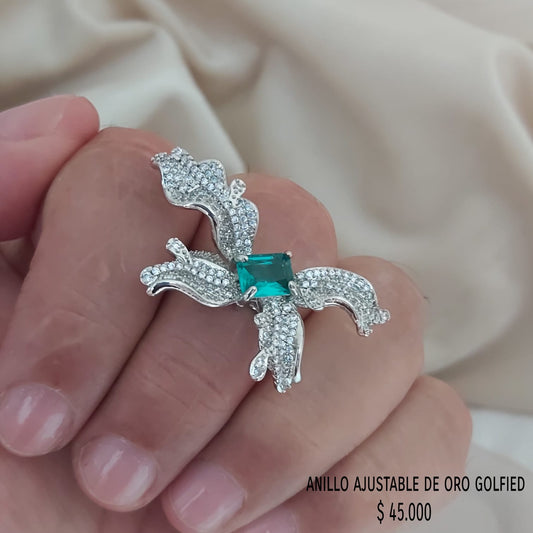 Anillo ajustable de oro golfield
