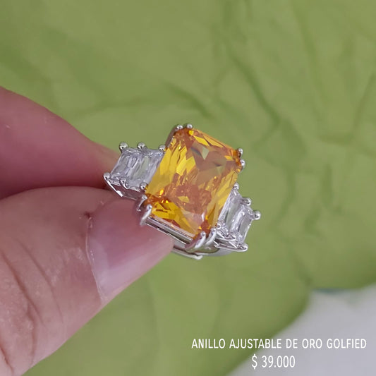 Anillo ajustable de oro golfield