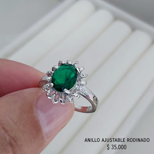 Anillo ajustable rodinado