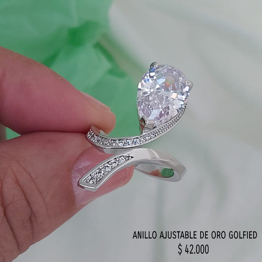 Anillo ajustable de oro golfield