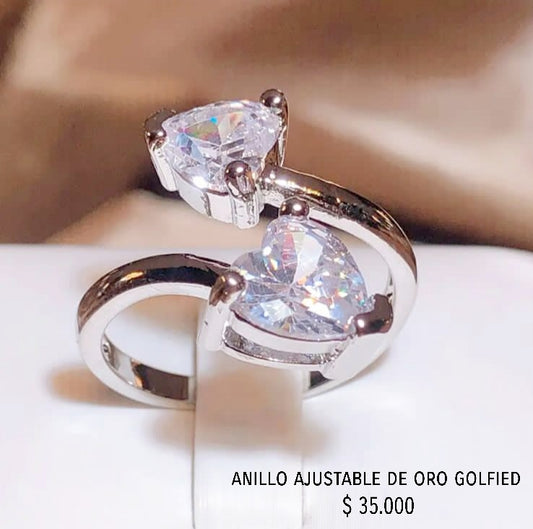 Anillo ajustable de oro golfield