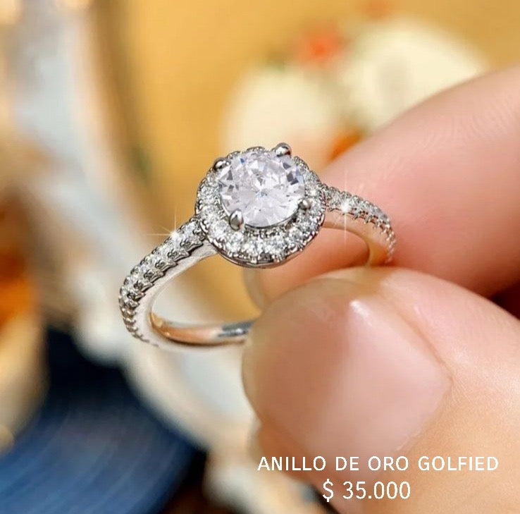 Anillo de oro golfied