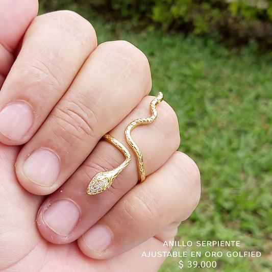 Anillo ajustable de oro golfield