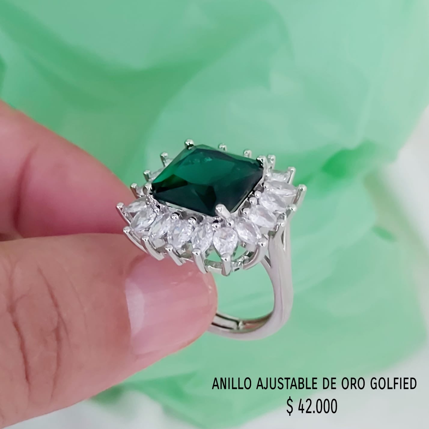 Anillo ajustable de oro golfield