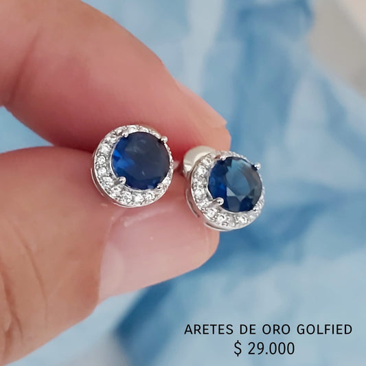 Aretes de oro golfield