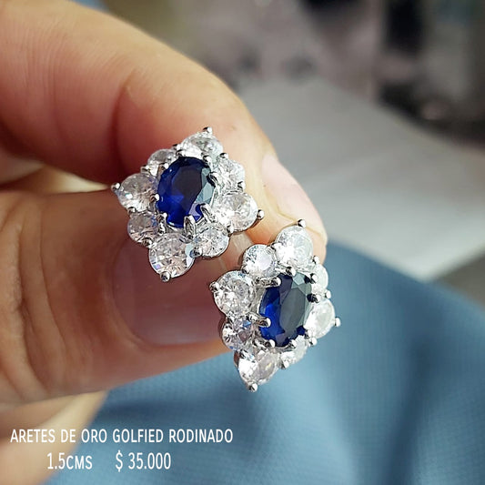 Aretes de oro golfield