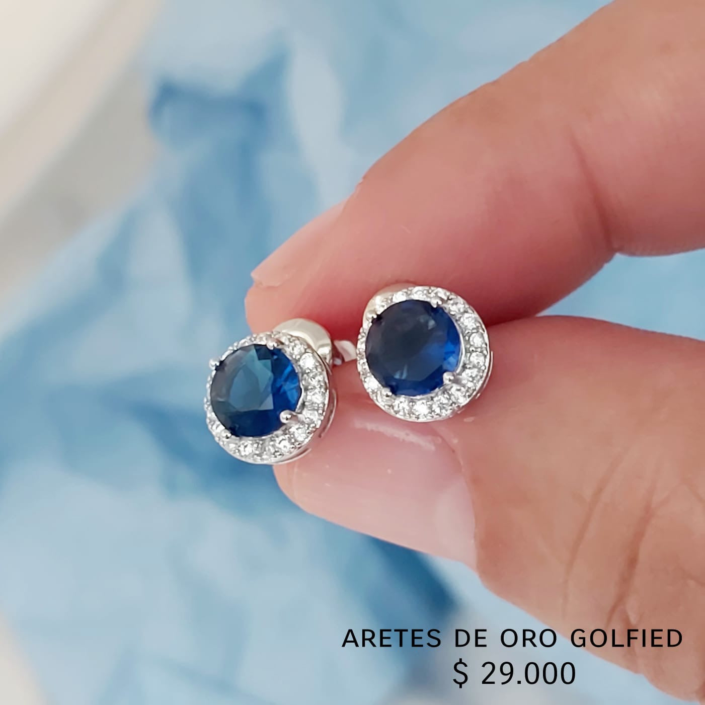 Aretes de oro golfield