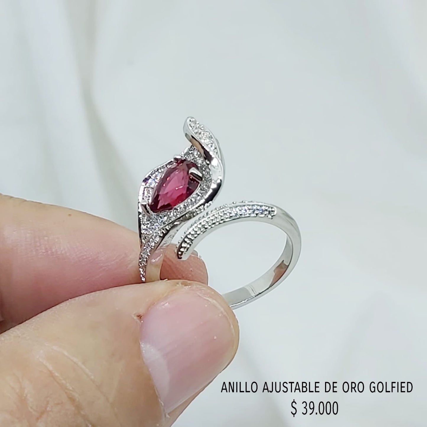 Anillo ajustable de oro golfield