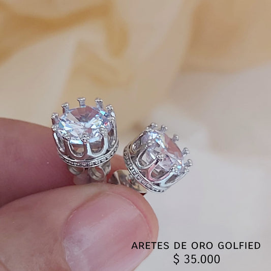 Aretes de oro golfield