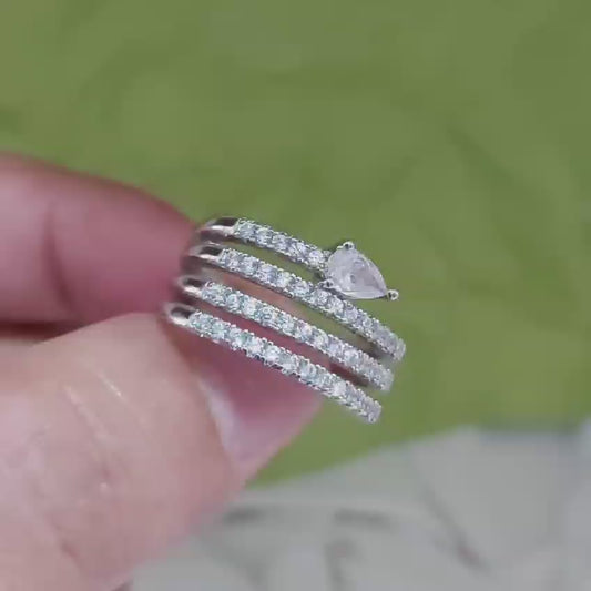 Anillo de oro golfield rodinado