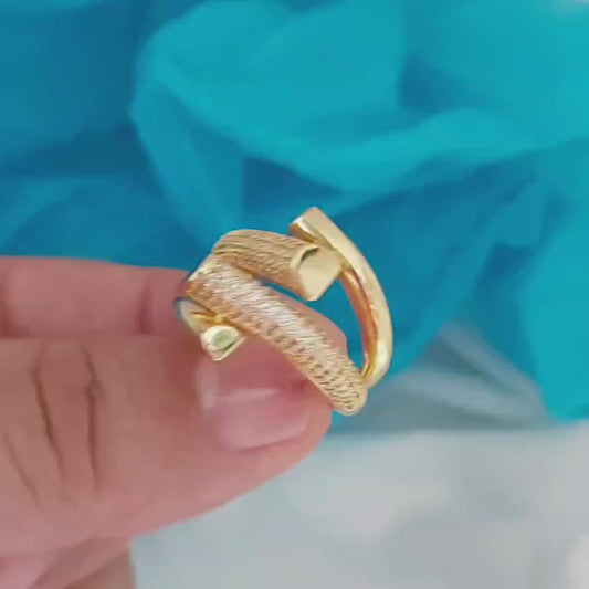 Anillo ajustable de oro golfield