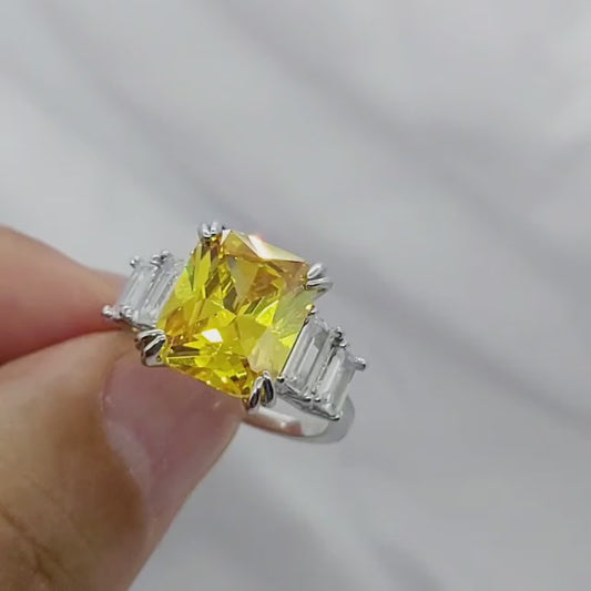Anillo de oro golfield rodinado